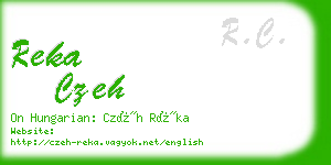 reka czeh business card